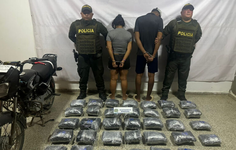 Cayeron dos traficantes de droga en un operativo desarrollado en Turbo