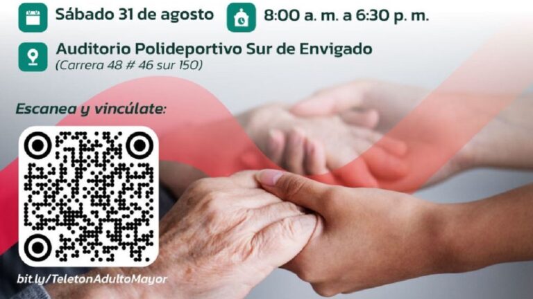 En Envigado se hará la primera teletón por las personas mayores vulnerables