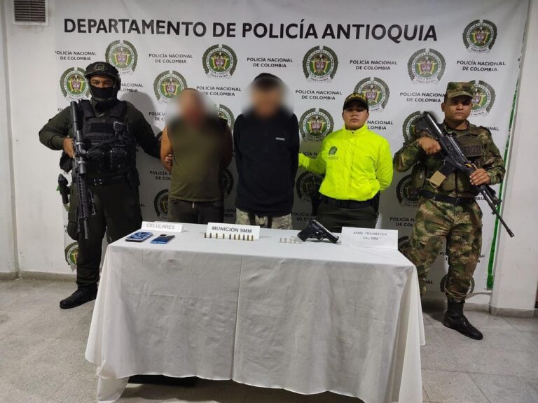 Capturan a cuatro miembros del Clan del Golfo en Antioquia