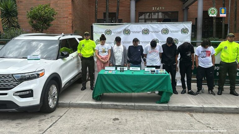 Diez asegurados de ‘La Viña’ por hurtos en siete departamentos del Colombia