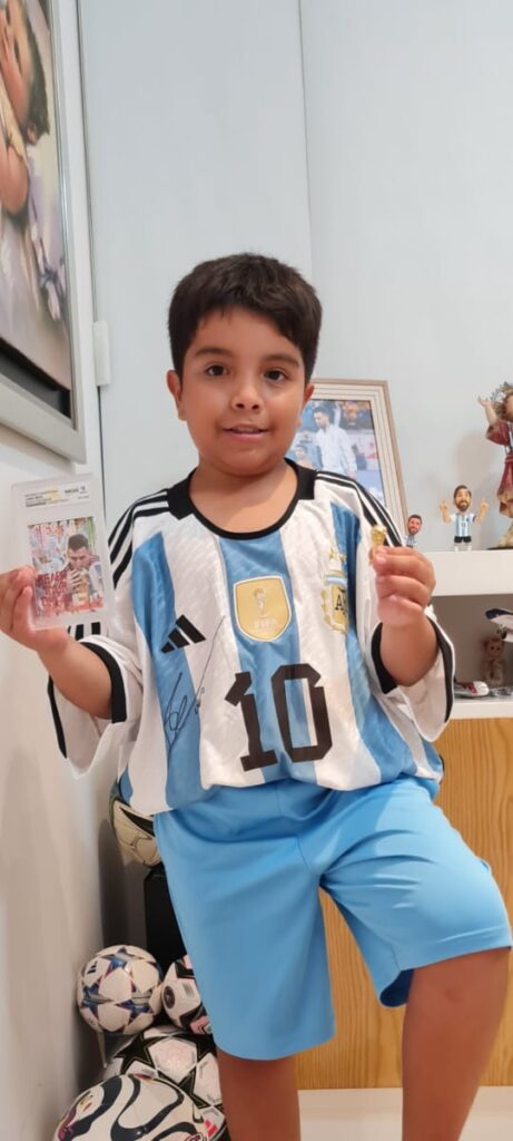 Sebastián, el niño barranquillero a quien Messi le regaló su camiseta