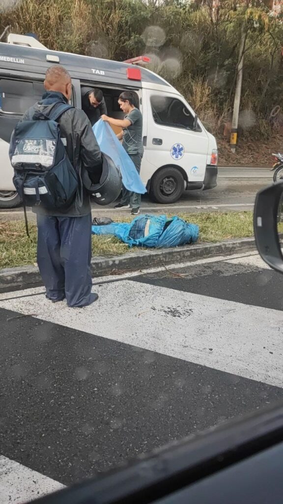 Conductor de moto falleció en triste accidente de tránsito en Bello