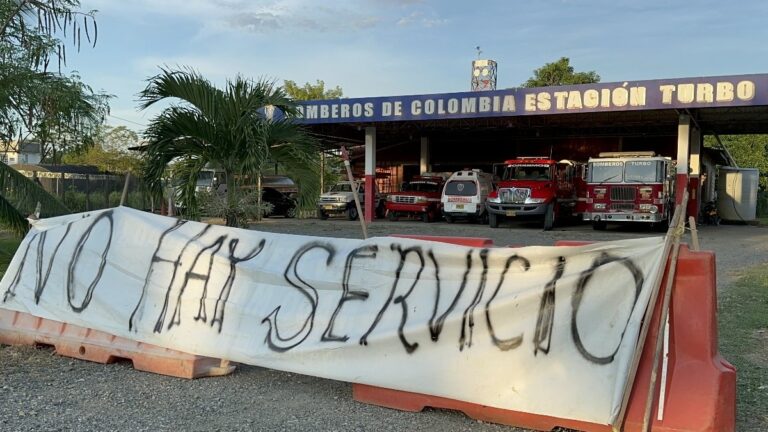 Bomberos de Turbo anunciaron cese de actividades por falta de pagos