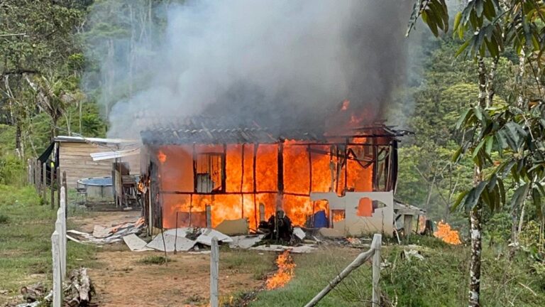 Destruyen laboratorio para producir cocaína en San Luis, Antioquia