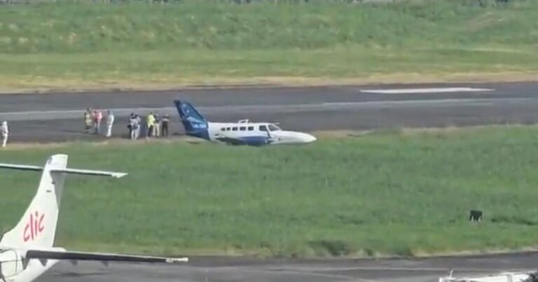 Noticias Medellín: Avioneta se desvía de la pista en el aeropuerto